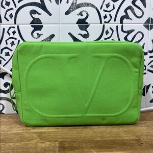 Valentino Vibrant Green Cosmetic Case